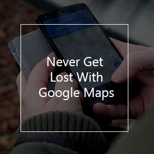 google maps on smartphone