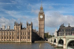 The Palace of Westminster, emblematic building of London