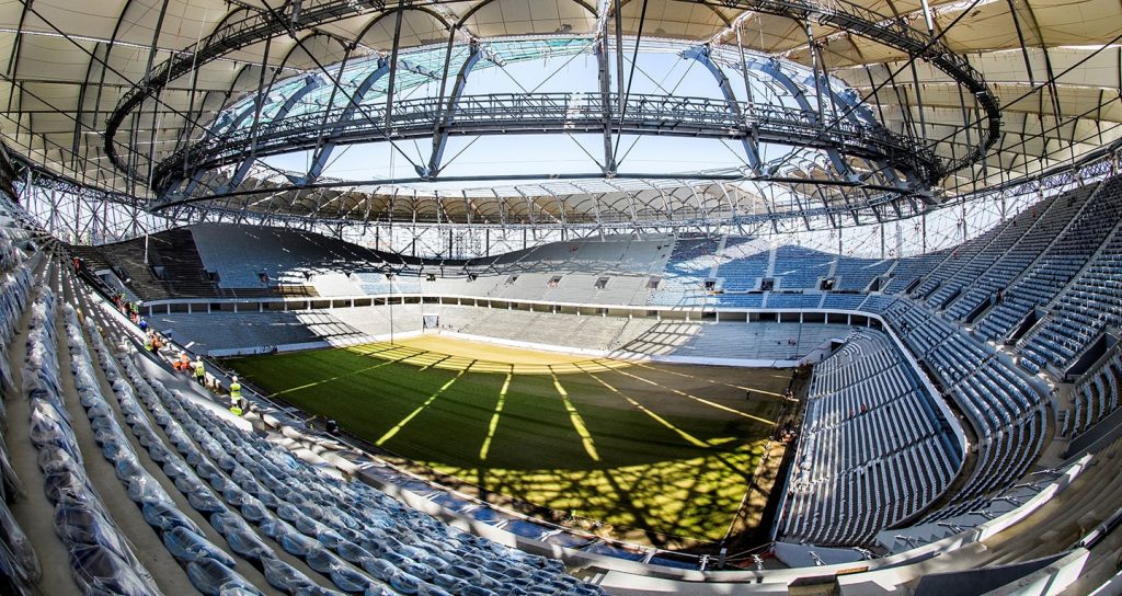 the world cup stadium volgograd arena from the inside in russia 2018